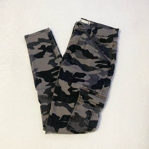 garage green camo skinny jeans